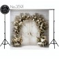 Backdrop white door garland 3591