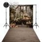 Backdrop flower arbor candles 3593