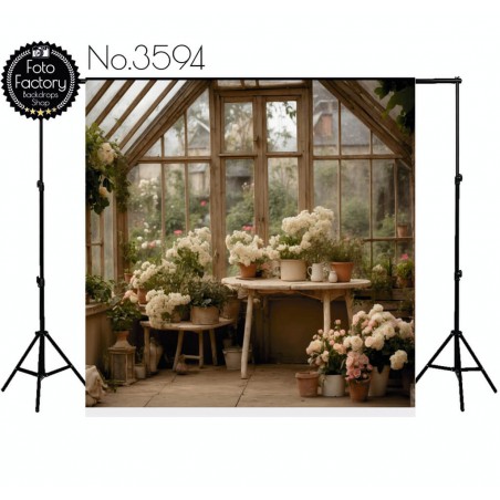 Backdrop interior flowers 3594