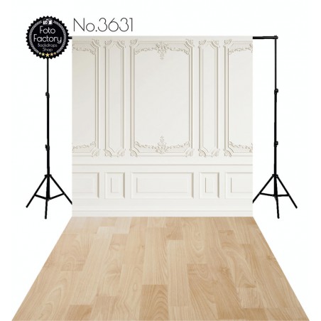 Backdrop white elegant moulding 3631