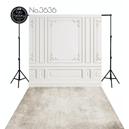 Backdrop white moulding 3636