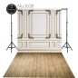 Backdrop creamy stylish moulding 3638