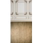 Backdrop creamy stylish moulding 3638