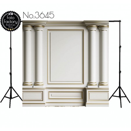 Backdrop bright moulding with columns 3645