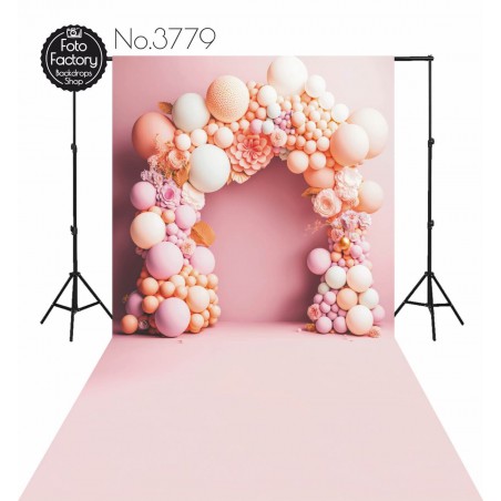 Backdrop pink decoration 3779