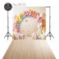 Backdrop colorful balloon garland 3809