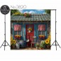 Backdrop wooden country cottage 3820