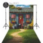 Backdrop wooden country cottage 3820