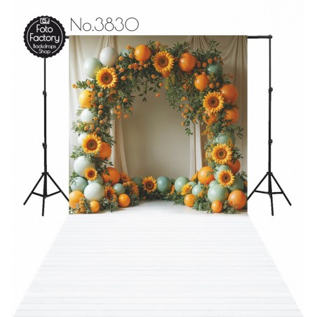 Backdrop balloon flower garland 3830