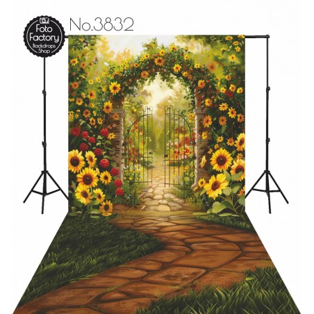 Backdrop flower garden 3832