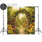 Backdrop flower garden 3832