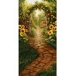 Backdrop flower garden 3832