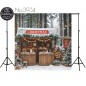 Backdrop Christmas wooden booth 3934