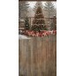 Backdrop Christmas Christmas tree gifts terrace 3935