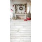 Backdrop Christmas light wooden interior 3939