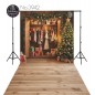 Backdrop Christmas Christmas tree gifts wardrobe 3942