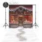 Backdrop Christmas large shop window christmas decorations 3953