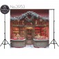 Backdrop Christmas large shop window christmas decorations 3953