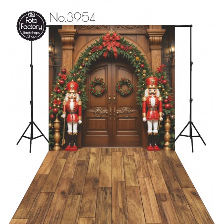 Backdrop Christmas wooden entrance large wooden figures christmas decorations 3954