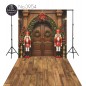 Backdrop Christmas wooden entrance large wooden figures christmas decorations 3954