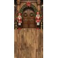 Backdrop Christmas wooden entrance large wooden figures christmas decorations 3954