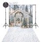 Backdrop Christmas glass gazebo christmas decorations 3957