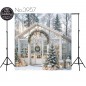 Backdrop Christmas glass gazebo christmas decorations 3957