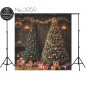 Backdrop Christmas big Christmas tree gifts 3959