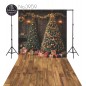 Backdrop Christmas big Christmas tree gifts 3959