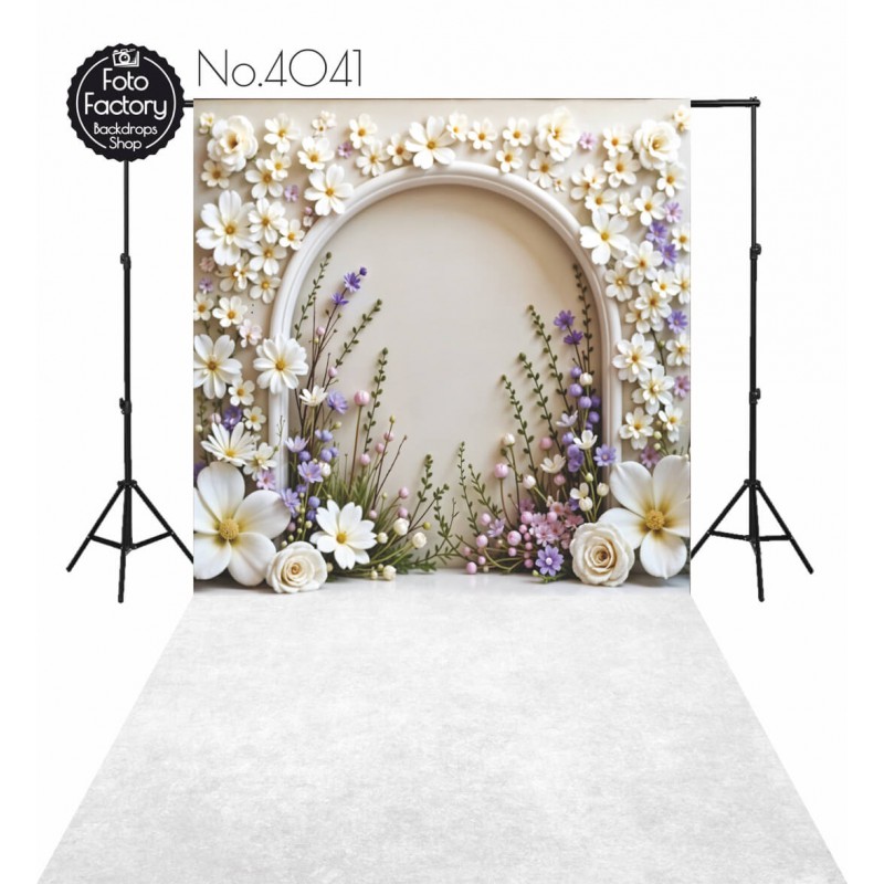 Backdrop spring theme flowers 4041