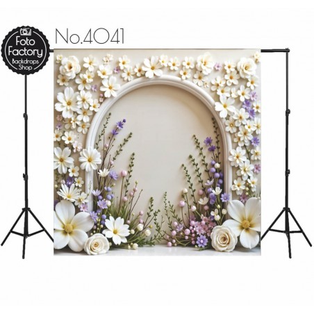 Backdrop spring theme flowers 4041