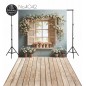 Backdrop spring theme flowers window 4042