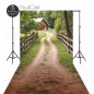 Backdrop spring theme road fence 4044