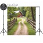 Backdrop spring theme road fence 4044