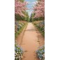 Backdrop spring theme trees road 4049