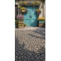 Backdrop spring theme flowers blue door 4050