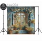 Backdrop spring theme flowers window 4054