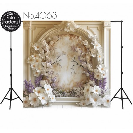 Backdrop spring theme flowers 4063