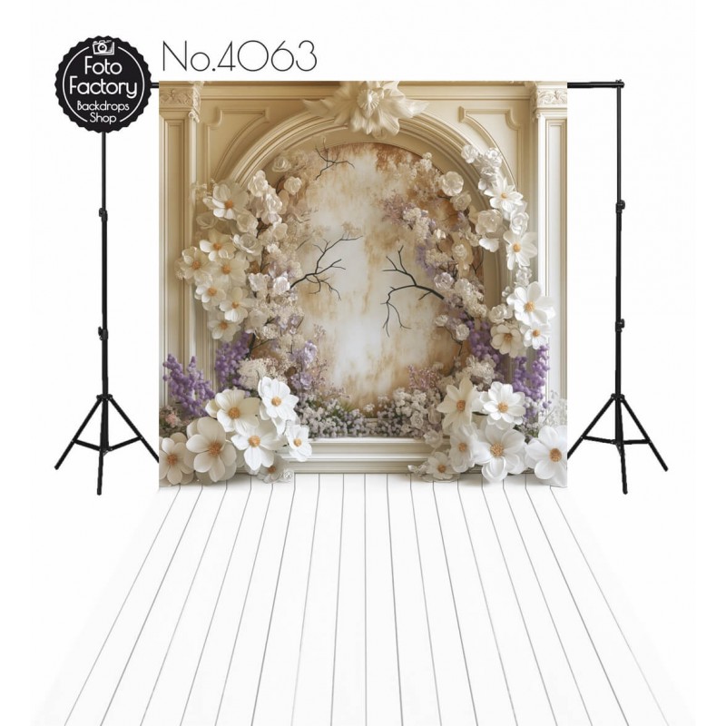 Backdrop spring theme flowers 4063