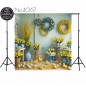 Backdrop spring theme yellow flowers 4067