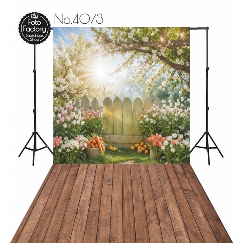 Backdrop spring theme colorful flowers 4073