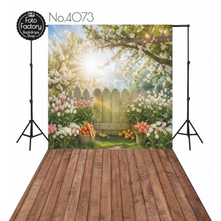 Backdrop spring theme colorful flowers 4073