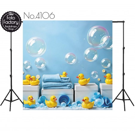 Backdrop ducks for bathing bubbles 4106