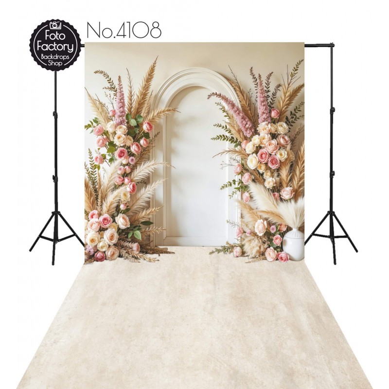 Backdrop field plants flowers decoration 4108