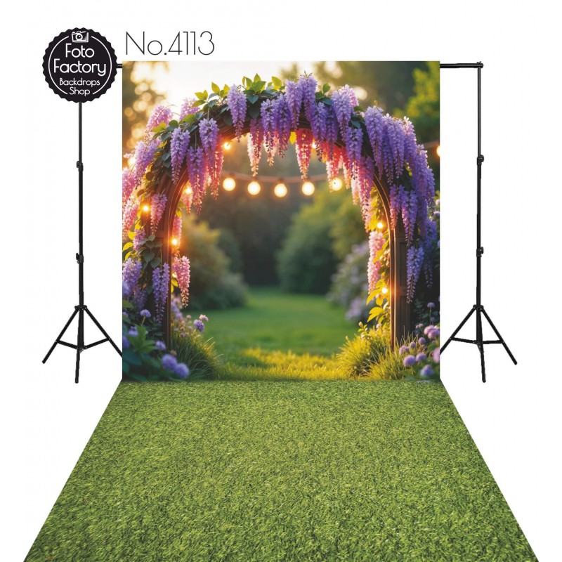 Backdrop purple plants decorative arch 4113