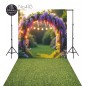 Backdrop purple plants decorative arch 4113