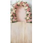Backdrop colorful flower garland 4117