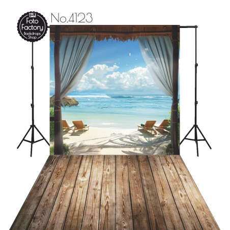 Backdrop beach ocean 4123