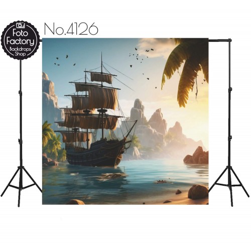 Backdrop pirate ship 4126