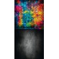 Backdrop colorful brick wall 4128